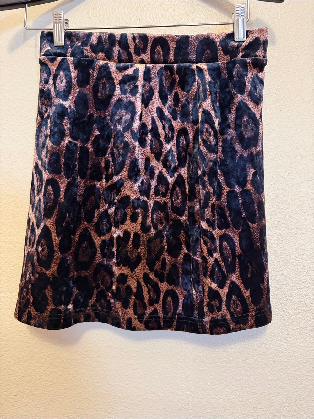 Leopard Print Mini Skirt - Brown/Black